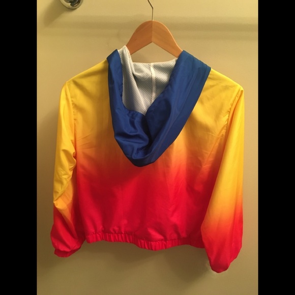 ✨🍍NWT Vibrant Multi coloured Girls Jacket by Forever 21. Size 12 - Picture 2 of 8